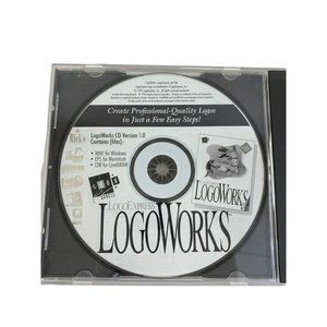 Vintage Logo express logoworks cd version 1.0 Windows mac coreldraw